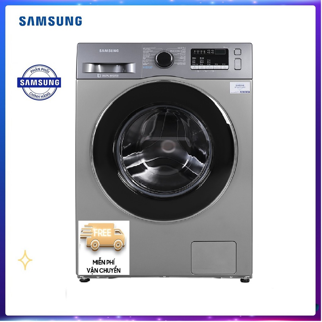 Máy giặt Samsung Inverter 8.5 kg WW85J42G0BX/SV Mới 2020, Lồng giặt thiết kế kim cương, Giặt nước nóng Khóa trẻ em