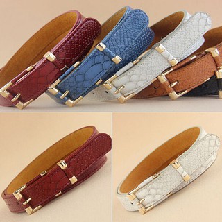 Thắt lưng giả da nhiều kiểu họa tiết độc đáo cho nữ