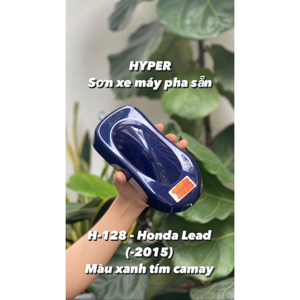 Nước sơn xe máy pha sẵn chính hãng - Màu xanh tím camay Honda Lead - H128