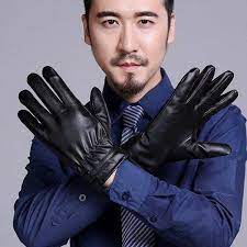 Găng Tay Da Nữ Lót Lông Quả Bông - Cảm Ứng, Chống Nước/Găng tay Da Nam