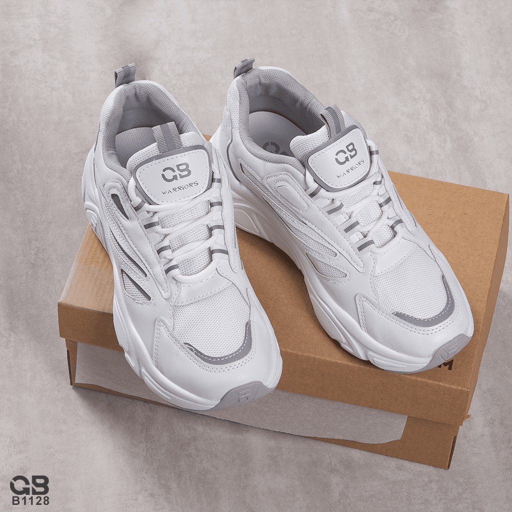[Mã FAGREEN245 giảm 10% tối đa 30k đơn từ 99k] Giày Thể Thao Nữ giayBOM WARRIORS Đế Cao 4 cm B1128 | BigBuy360 - bigbuy360.vn