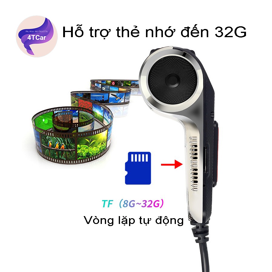 Camera Hành Trình Xe Hơi Hỗ Trợ Ghi Hình Ban Đêm 1080P_u2 có ADAS- GPS - Lưu Tốc Độ