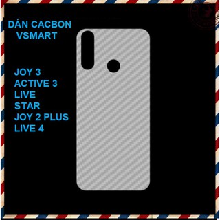 Dán vân cacbon mặt sau cho vsmart joy 3/ active 3/ live/ star/ joy 2 plus/ live 4