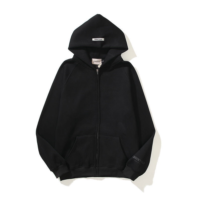 Áo hoodie Essentials nam nữ có mũ trùm đầu, có khoá kéo, ảo nỉ unisex dày dặn cao cấp loại 1, phong cách Hàn quốc