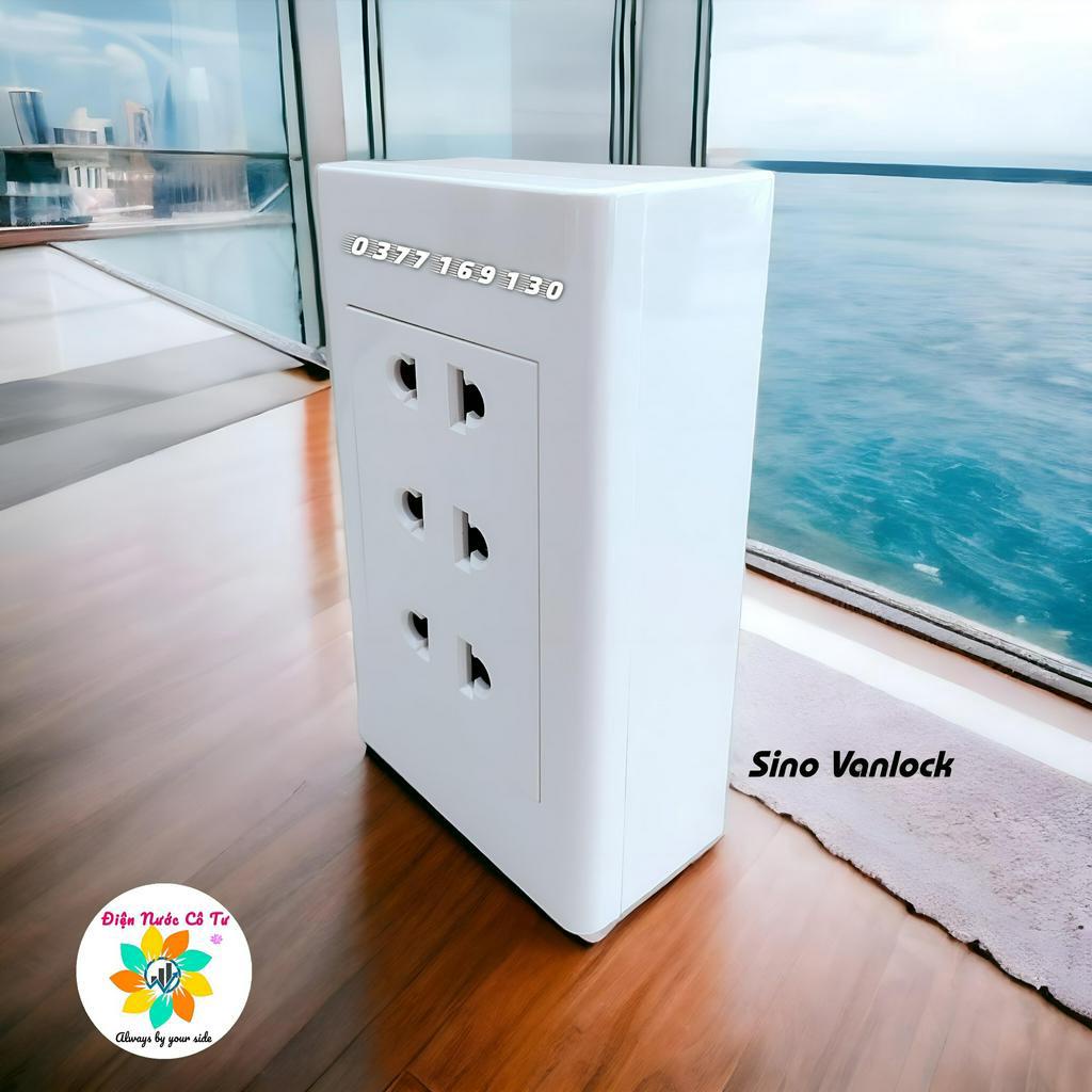 Mặt 1 ổ cắm 2 công tắc 16A Sino Vanlock