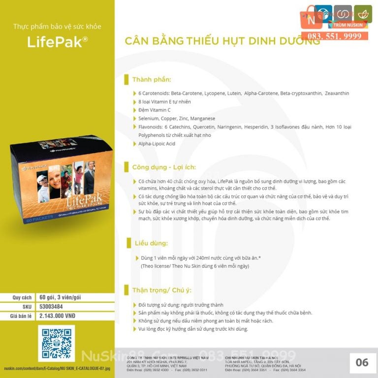 Viên Thải Độc Rau Củ Lifepak - Thải Độc Ở Cấp Độ Tế Bào