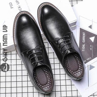 Giày Da Nam Cao Cấp Công Sở Buộc Dây Giá Rẻ GIAYNAMVIP Giày Tây Nam Đẹp Hàn Quốc GD39
