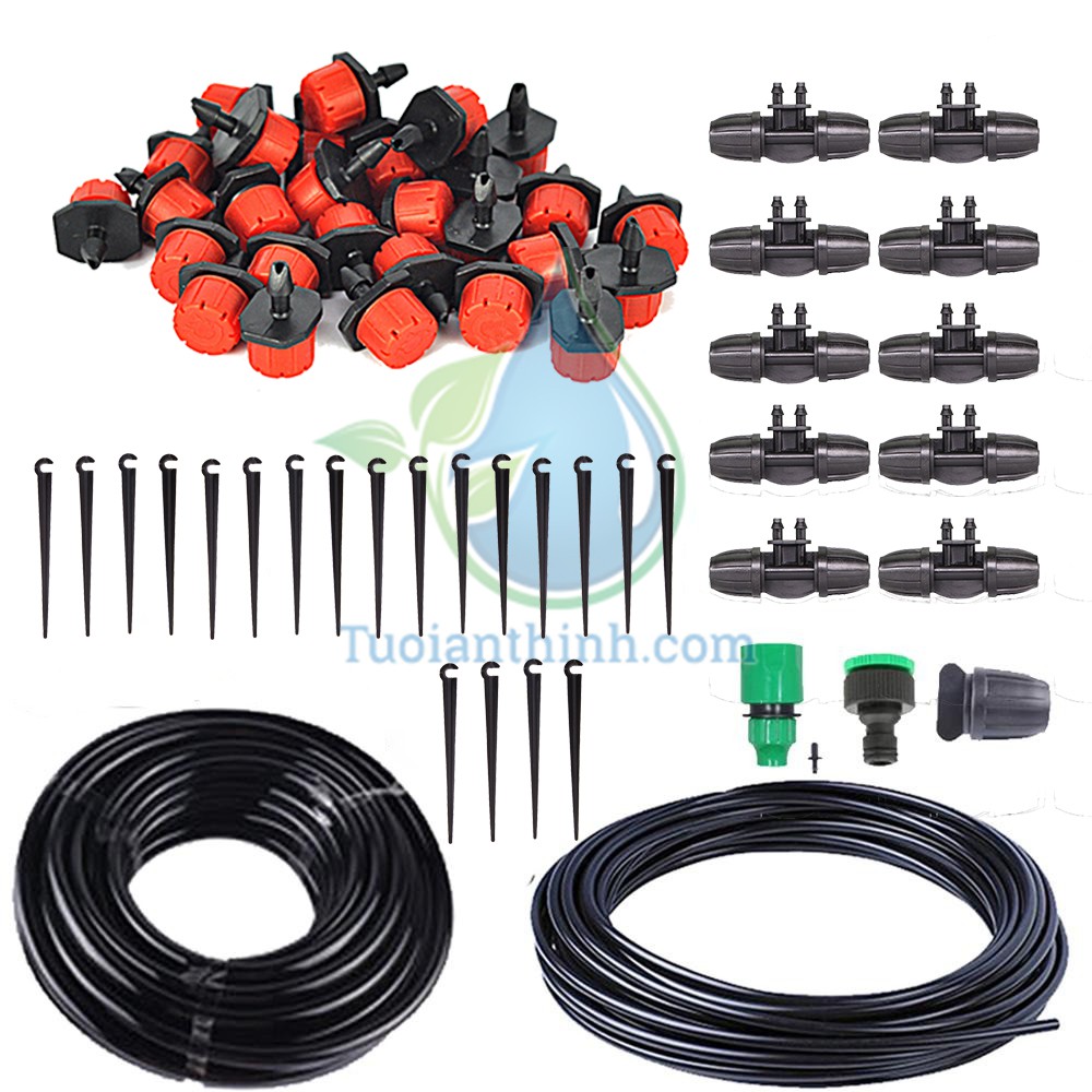 Hệ Thống Tưới Nhỏ Giọt Béc 8 Tia Dùng Ống 10mm