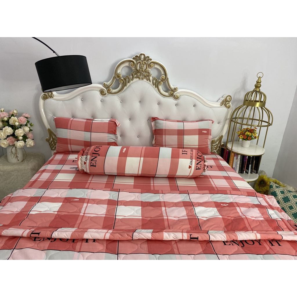 Bộ Drap kèm mền Thun Hàn Quốc ( 5 món } đủ size hoặc mền lẻ