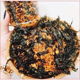 [freeship đơn từ 50k+big sale]Rong Biển Cháy Tỏi - rong biển snack Hũ PET 200 GRAM_ăn vặt_bánh kẹo_online