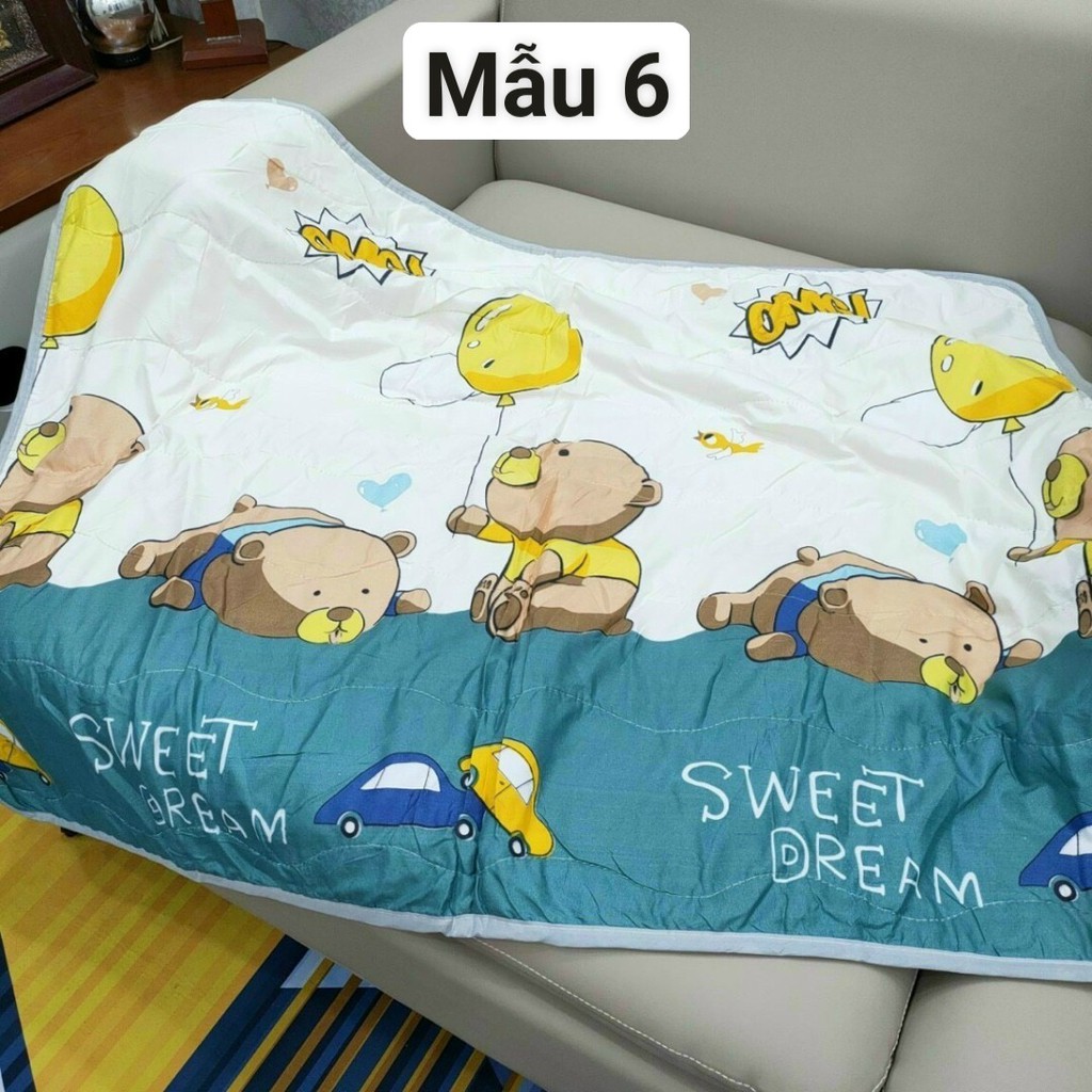 Chăn đũi hè 3 lớp mỏng, thoáng mát cho bé - lót bông. Thích Hợp Bé Mang Đi Học, Đi Chơi, Đi Du Lịch