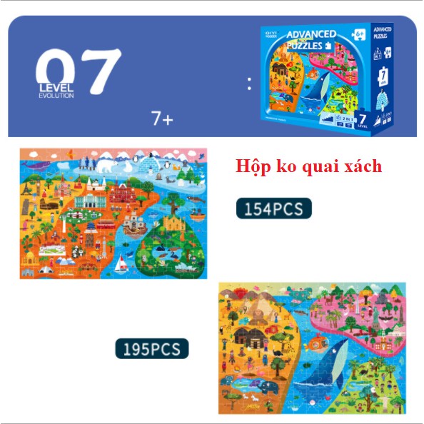 Bộ xếp hình Nâng Cao Advanced Puzzles 7 Cấp Độ