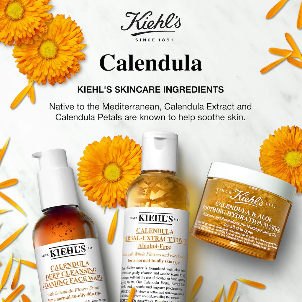 Toner hoa cúc Kiehl's Calendula Herbal Extract Alcohol Free Toner