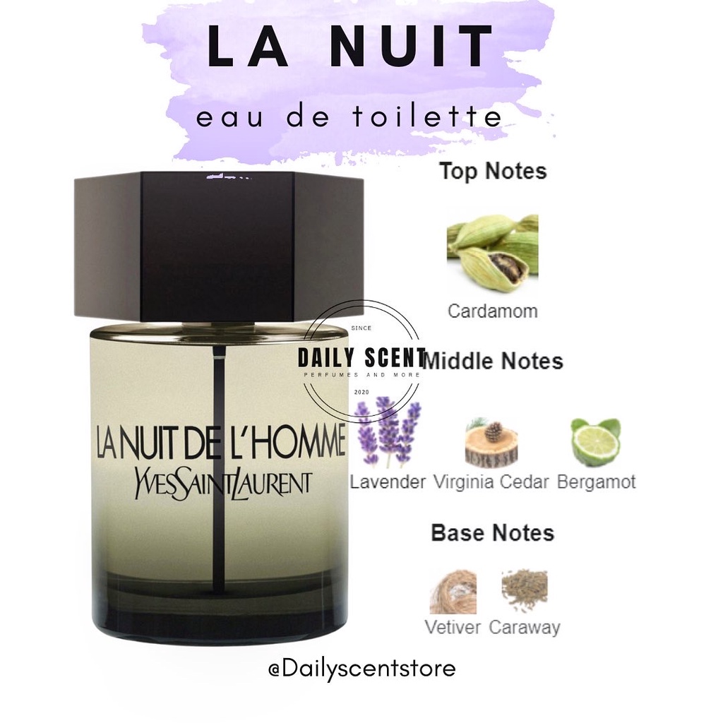 Nước hoa nam YSL La Nuit de L'Homme màu đen