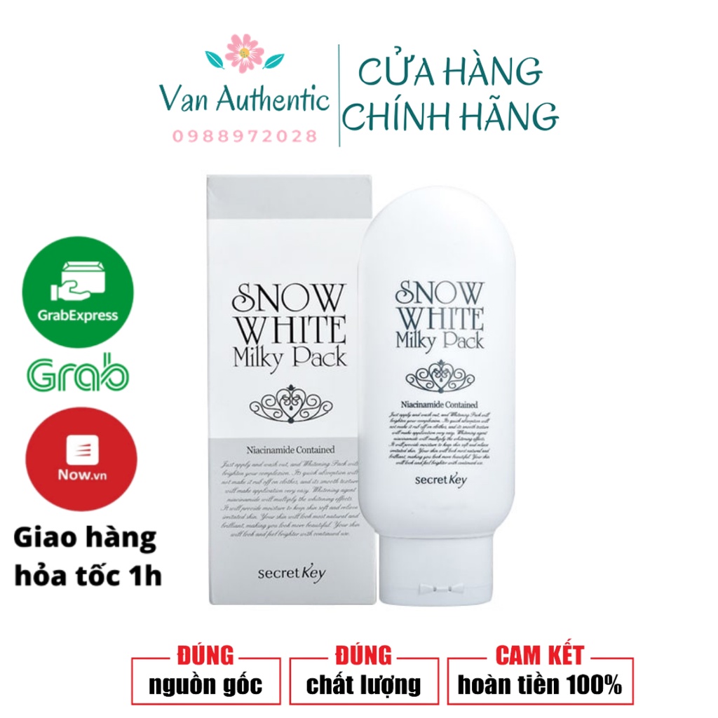 Kem tắm trắng da SECRET KEY Snow White Milky Pack