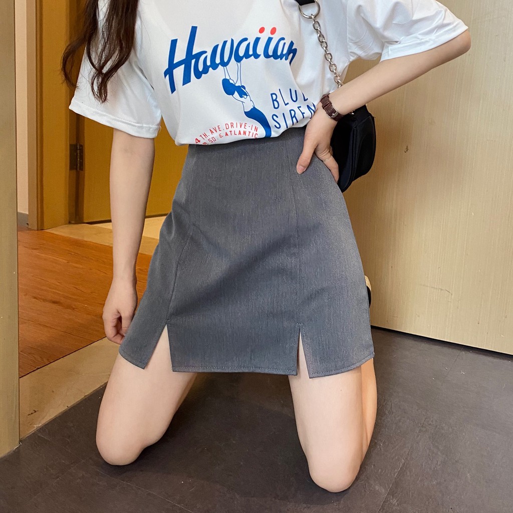 Xiaozhainv Chân Váy Nữ Lưng Cao Ôm Dáng Phong Cách Hàn Quốc | BigBuy360 - bigbuy360.vn