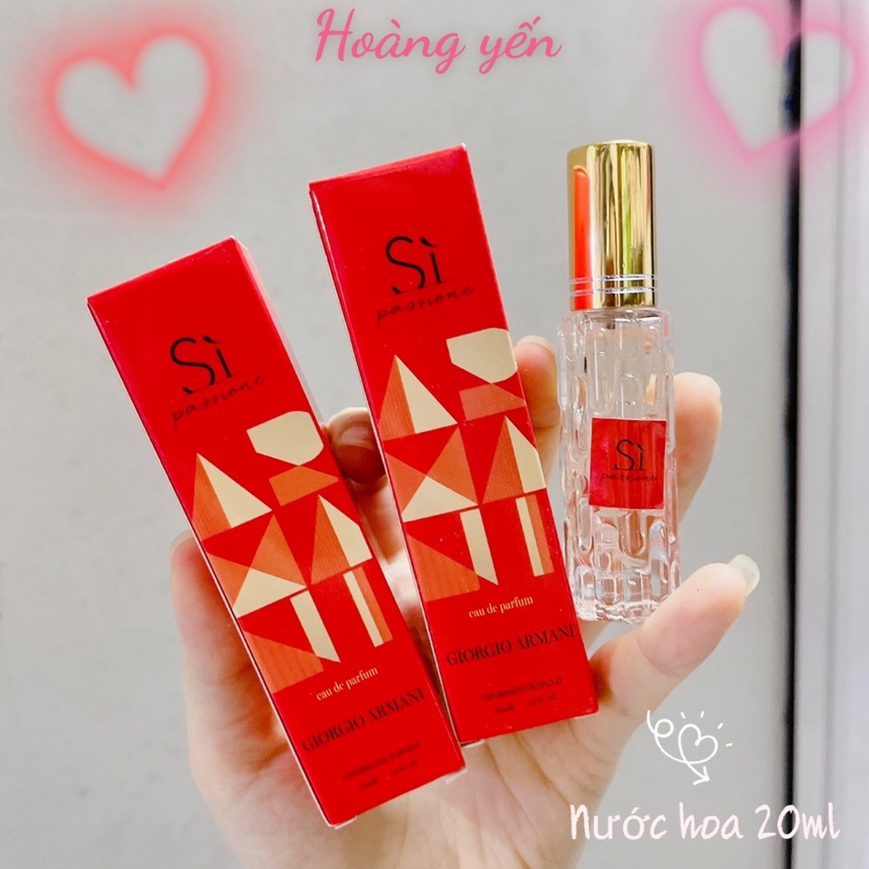 [Sỉ 7k] Nước Hoa Nữ Si chai đỏ 20ml hương thơm dành cho nữ giới ngọt ngào, lưu hương 6 - 8 tiếng.
