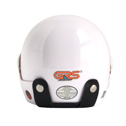 Mũ bảo hiểm trùm đầu cao cấp - GRS A318K - Màu trắng bóng trơn - Vòng đầu 56-58cm – Hàng chính hãng - Bảo hành 12 tháng