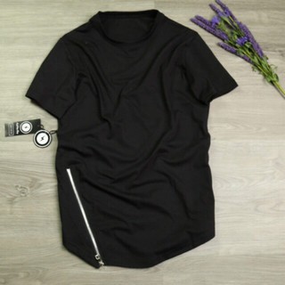 Áo longtee zipper chéo ngắn tay