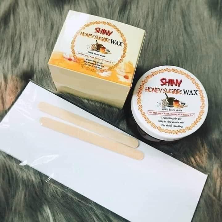 Sáp wax triệt lông nách mật ong Shiny, wax lông tẩy lông shiny hủ 250gr