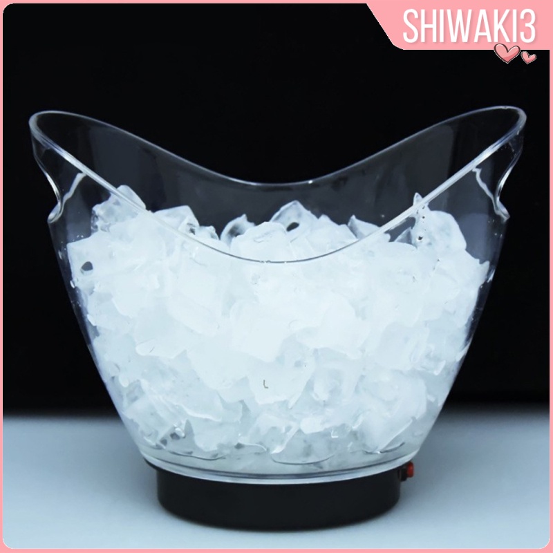 Thùng Đựng Đá Ướp Lạnh Bia Rượu Có Đèn Led Thay Đổi Màu Sắc Shiwaki3 2l