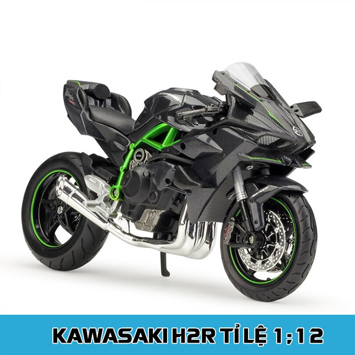 Xe mô hình siêu xe Kawasaki Ninja H2R tỉ lệ 1:12 hãng Maisto