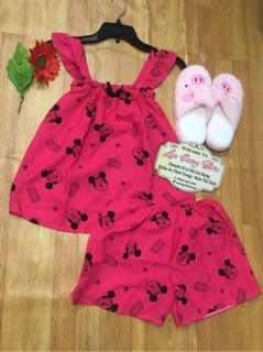 set bộ kate lụa mickey