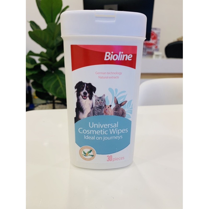 [Trọn bộ] Nước vệ sinh mắt, nhỏ tai, khăn lau ố mắt, lỗ tai Chó Mèo BIOLINE l Vệ sinh mắt l Vệ sinh tai BIOLINE