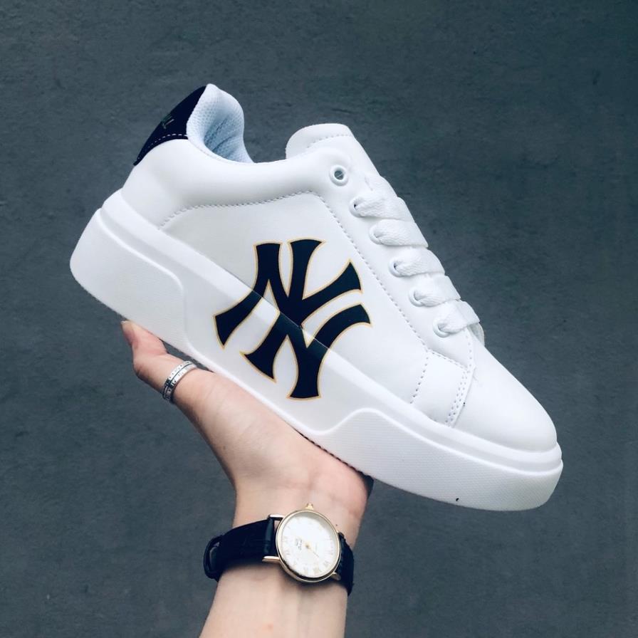 Giày thể thao nam nữ MLB MCQ in chữ NY hàng cao cấp, Giày sneaker mlb mc queen chữ NY LA hàng loại 1 full box bill