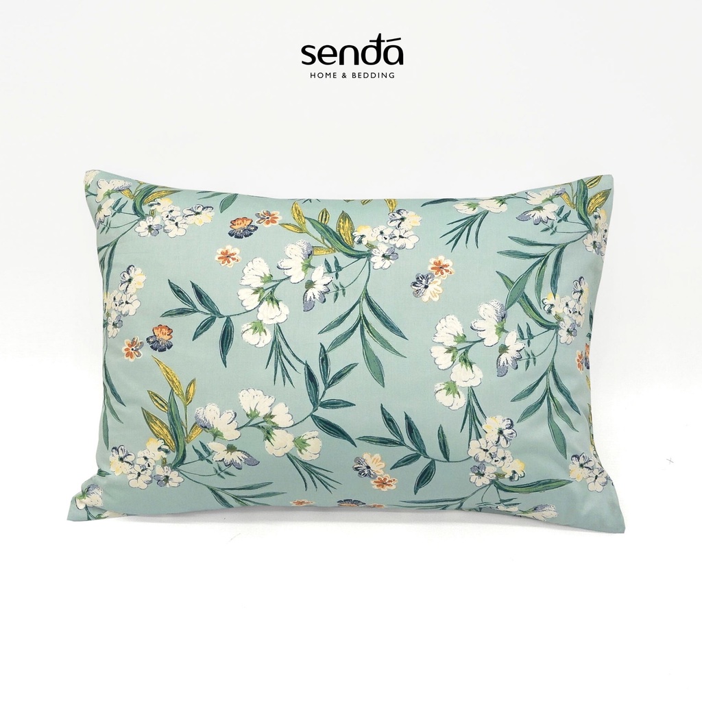 Vỏ gối Cotton Twill 40s 50x70 45x65 cm Sen Đá Home Bedding họa tiết hoa đẹp, bao áo gối nằm cotton thô lụa cao cấp