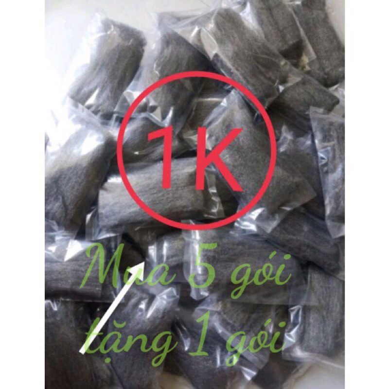 Bùi nhùi thép giá 1k/1 gói dài 30cmx5cm Mua 10 TẶNG 1 . MUA 100k tặng 2 phần quà