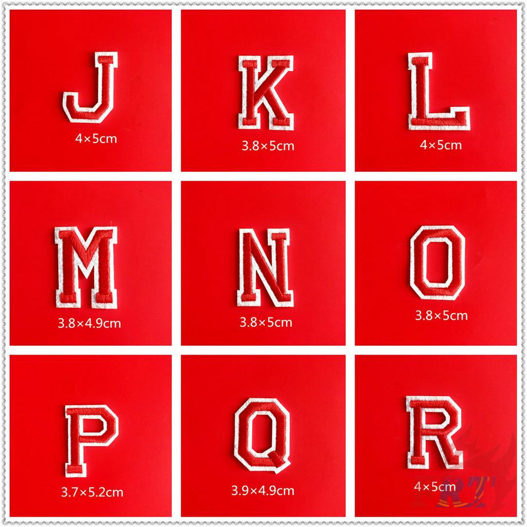 Miếng dán ủi quần áo hình chữ cái tiếng anh thời trang