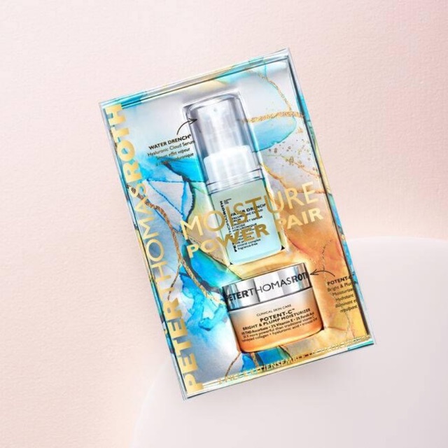 [SẴN AUTH] Set cấp ẩm sáng da Moisture Pair Peter Thomas Roth