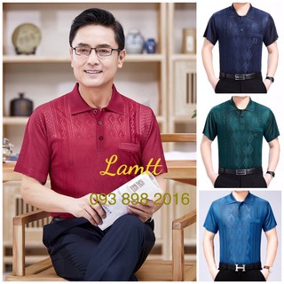 Áo Mông Tơ Ghi Nam Trung Niên hàng quảng châu nhiều màu Monta gut