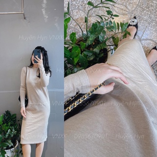 Váy len bầu dáng dài chất len mongtogi tăm