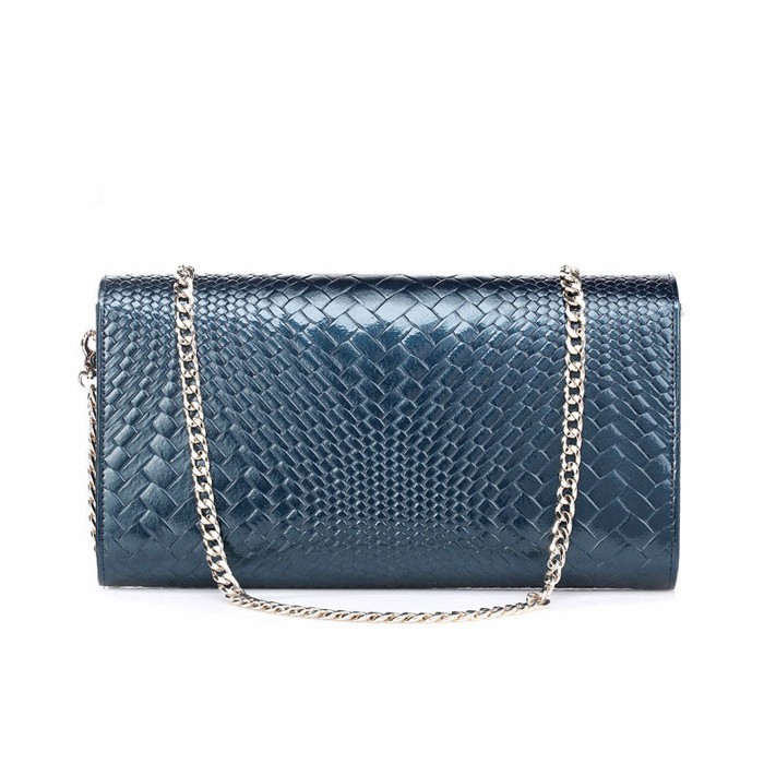 [Mã FAMALLT5 giảm 15% đơn 150k] Túi clutch nữ cao cấp da thật ELLY- EC3 xanh