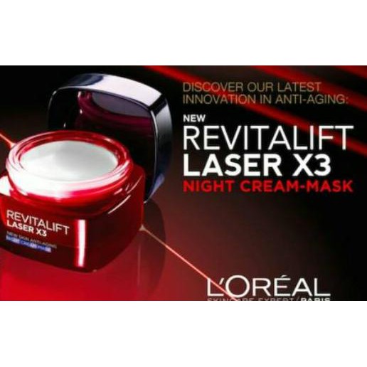 (Hàng Mới Về) Kem Dưỡng Da Ban Đêm Loreal Revitalift Laser X3