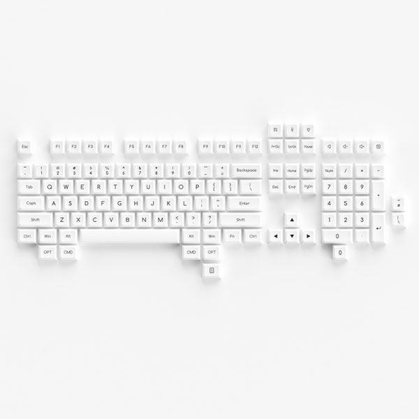 Bộ keycap AKKO Black on White BOW