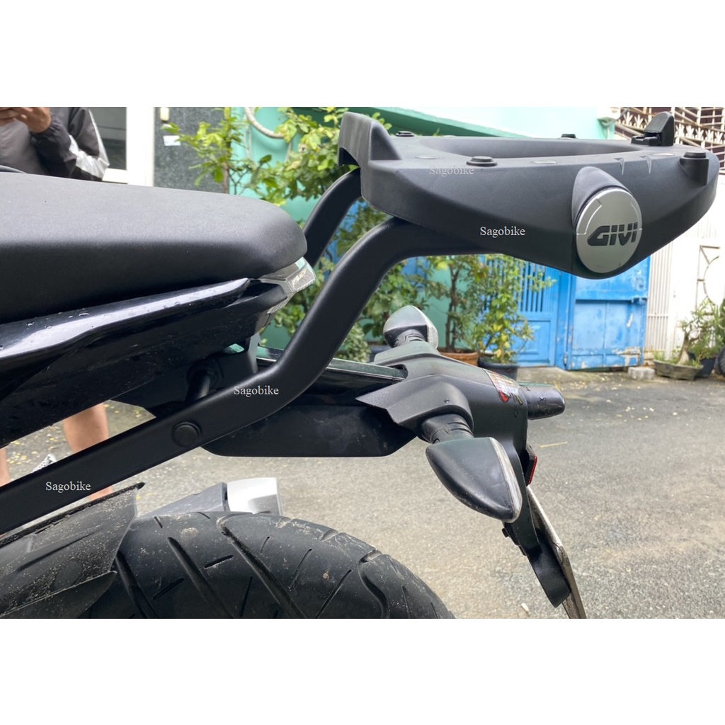 Baga Givi SRV MT15, cảng xe Givi SRV lắp cho xe MT15, hàng Givi chính hãng, bảo hành 2 năm