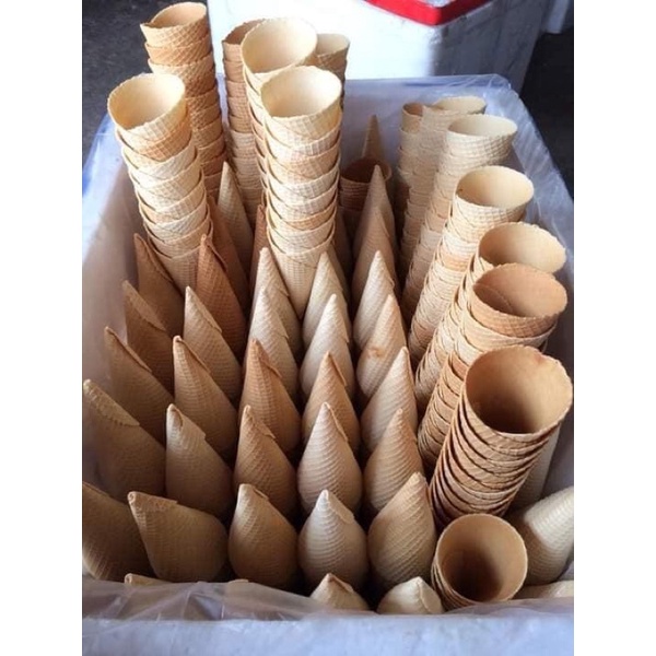 Bánh ốc quế, bánh quế dạng ống, cốc ốc quế combo 10 cốc, vị truyền thống, giòn, ngon, thơm