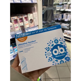 Băng vệ sinh Tampons O.B [mẫu mới nhất tại đức đu Bill ]