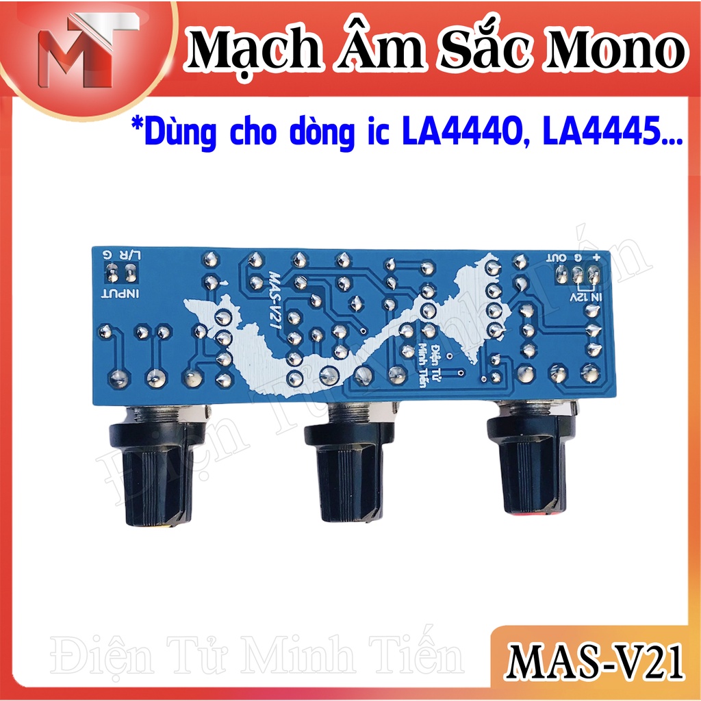 Mạch Chỉnh Âm Sắc Bass Treble IC NE5532 - 12V Đơn