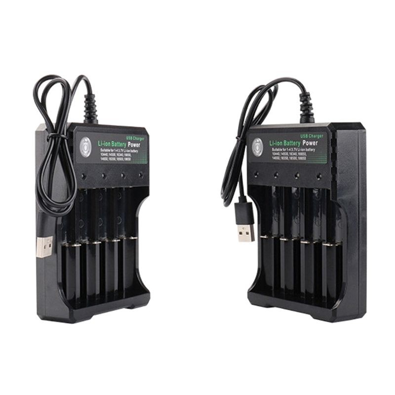 Ổ sạc pin 4 ngăn tiện dụng 3.7V 18650/8350/16340/14500