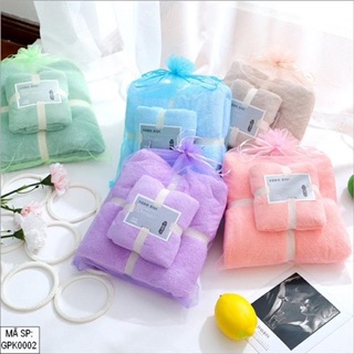 Set khăn tắm + khăn mặt cao cấp