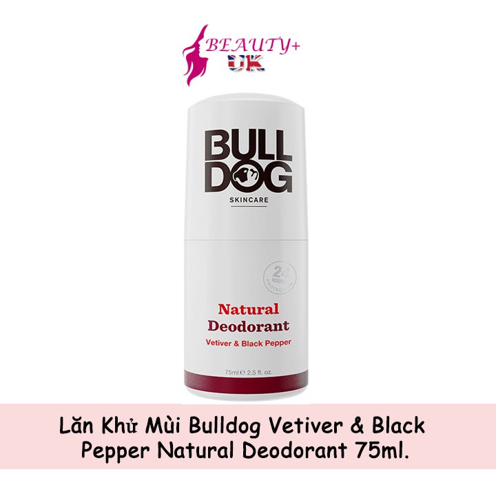 Lăn Khử Mùi Bulldog Vetiver &amp; Black Pepper Natural Deodorant 75ml