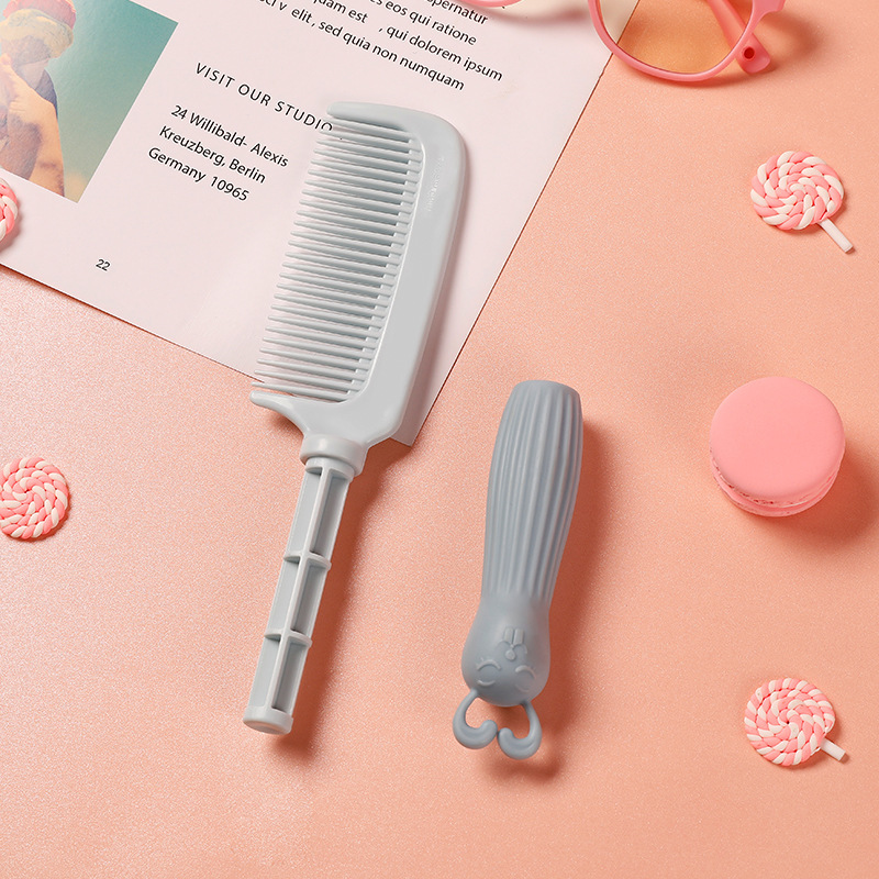 Lược Chải Tóc Xoăn Massage Hình Tai Thỏ Dễ Thương Dành Cho Nữ Sinh