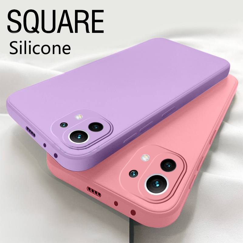 Ốp điện thoại silicon mềm lỏng hình vuông chống sốc cho Redmi Note 7 8 10 Pro Redmi K20 K30 K40Pro