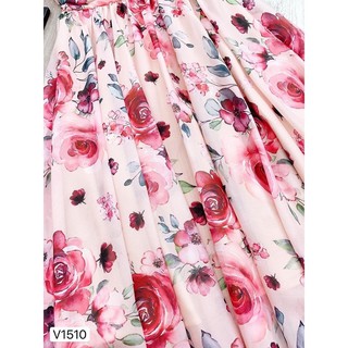 Đầm xoè hoa hồng tiểu thư🌸