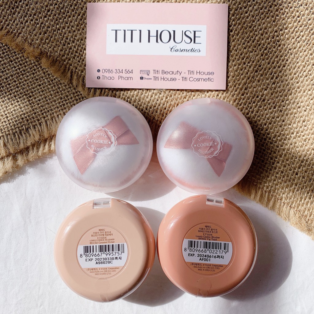 Phấn má hồng E..tude House LOVELY COOKIE BLUSHER (kèm bông phấn) | BigBuy360 - bigbuy360.vn