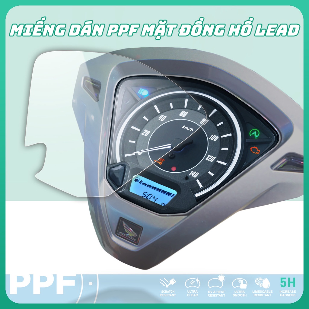 Miếng dán bảo vệ mặt đồng hồ xe LEAD 2018 - 2022 cao cấp chống trấy xước xe Honda LEAD 2018 - 2022